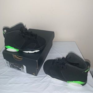 Jordan 6 Retro (TD)  Black/Electric Green